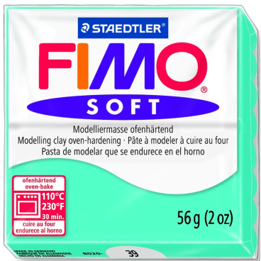 Modelliermasse Fimo soft 56g pfefferminz Modelliermasse Fimo soft 56g pfefferminz - Bild-Darstellung des Produktes 1