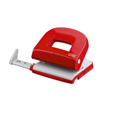 Novus E 216 Bürolocher, mit Anschlagschiene Farbe: rot/ grau - Bild-Darstellung des Produktes 1