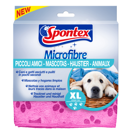 Spontex Microfibre Haustier Reinigungstuch, 40 x 80 cm