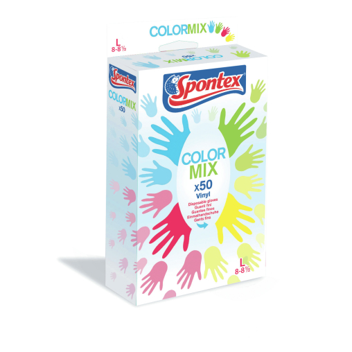 Spontex Color Mix Einmalhandschuh