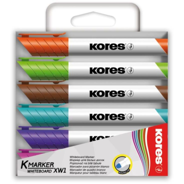 Whiteboardmarker 3mm Rundspitze Set mit 6 Farben pink, violett, türkis, braun, hellgrün, orange Whiteboardmarker 3mm Rundspitze Set mit 6 Farben pink, violett, türkis, braun, hellgrün, orange - Bild-Darstellung des Produktes 1