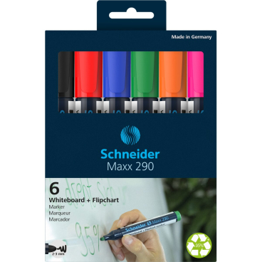 Boardmarker Maxx 290 sortiert Karton-Etui 6 Stück Boardmarker Maxx 290 sortiert Karton-Etui 6 Stück - Bild-Darstellung des Produktes 1