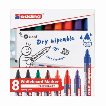 Whiteboardmarker 4-360-8-S2999 1,5-3mm sortiert 8 Stück Whiteboardmarker 4-360-8-S2999 1,5-3mm sortiert 8 Stück - Bild-Darstellung des Produktes 1