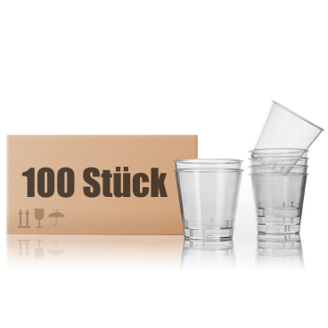 BigDean 100 Stück Schnapsgläser Plastik 3cl lebensmittelecht robust & wiederverwendbar Schnapsglas - Bild-Darstellung des Produktes 1