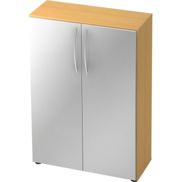 Schrank Basic 3OH BxTxH 80x33x114,4cm Griff BM Buche/Silber Schrank Basic 3OH BxTxH 80x33x114,4cm Griff BM Buche/Silber - Bild-Darstellung des Produktes 1