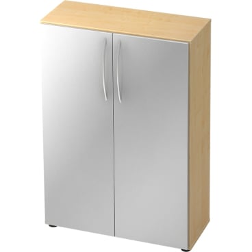 Schrank Basic 3OH BxTxH 80x33x114,4cm Griff BM Ahorn/Silber Schrank Basic 3OH BxTxH 80x33x114,4cm Griff BM Ahorn/Silber - Bild-Darstellung des Produktes 1