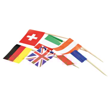 NATURESTAR Flaggenpicker 1 Packung = 500 Stück, Nationen - Bild-Darstellung des Produktes 1