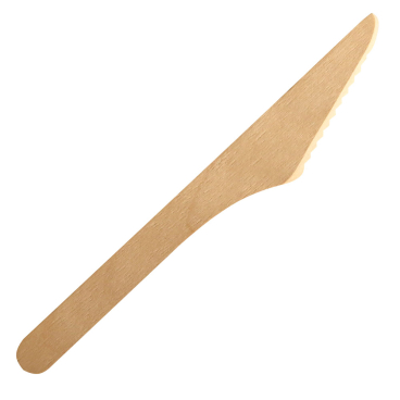 NATURESTAR Bio Einwegmesser, 16 cm 1 Box = 100 Stück, natur - Bild-Darstellung des Produktes 1