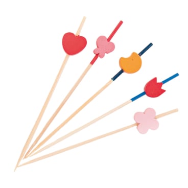 NATURESTAR Art Fingerfood Spieße, 9 cm 1 Packung = 100 Stück - Bild-Darstellung des Produktes 1