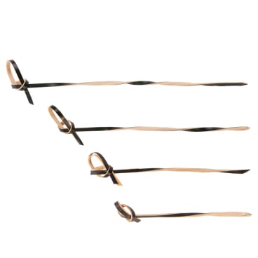 NATURESTAR Loop Fingerfood Spieße, gedreht 1 Beutel = 250 Stück, 18 cm, schwarz - Bild-Darstellung des Produktes 1