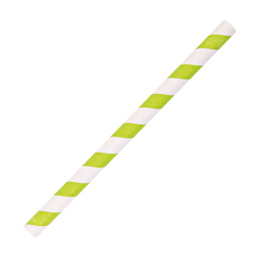 NATURESTAR Classic Papier-Trinkhalme, gestreift, 13 cm 1 Packung = 100 Stück, grün-weiß - Bild-Darstellung des Produktes 1