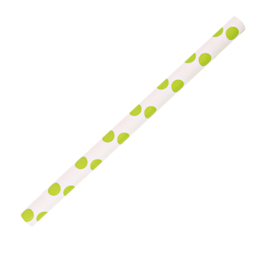 NATURESTAR Classic Papier-Trinkhalme, gestreift, 13 cm 1 Packung = 100 Stück, grün-weiß - Bild-Darstellung des Produktes 1