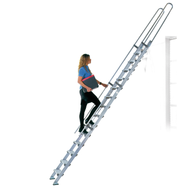 Facal S15/27 Regaleinhängeleiter ohne Traverse Aluminium S600 12 Stufen 1 Stück - Bild-Darstellung des Produktes 1