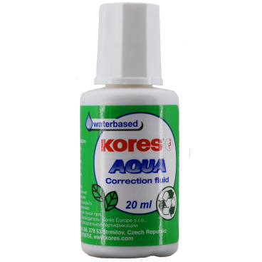 Kores Korrekturfluid Wasserbasis 20 ml - Flasche - Bild-Darstellung des Produktes 1