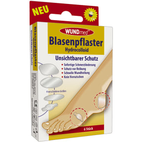 WUNDmed® Fußpflege Blasenpflaster, hydrocolloid