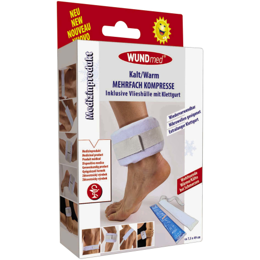 WUNDmed® Mehrfach Kompresse inkl. Vlieshülle, mit Klettgurt