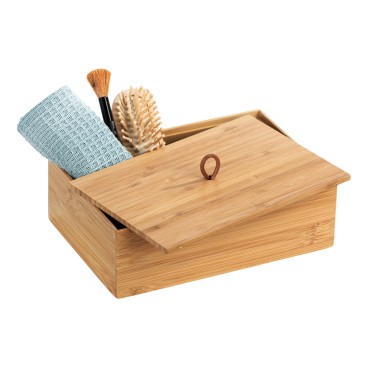 2er-Set Bambus-Aufbewahrungsboxen Mit Schiebedeckel – 20x10x7,5 Cm, Vielseitig Für Büro & Haushalt