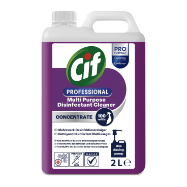 Cif Professional Mehrzweck-Desinfektionsreiniger, PT4 2 Liter - Kanisterflasche - Konzentrat - Bild-Darstellung des Produktes 1