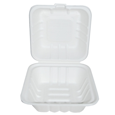 NATURESTAR Hamburger Bio Lunchbox 1 Karton = 500 Stück, 15 x 8,0 x 15 cm, weiß - Bild-Darstellung des Produktes 1