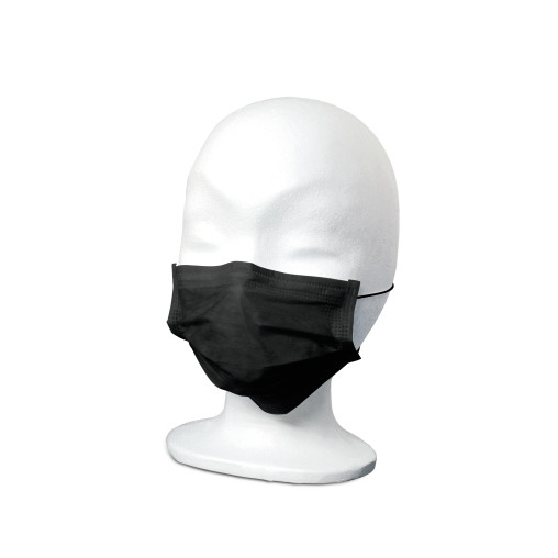 MaiMed® FM Comfort OP-Mundschutz, schwarz, mit Gummizug