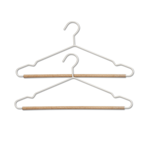 Zeller Kleiderbügel, Metall/Holz, 2-teilig