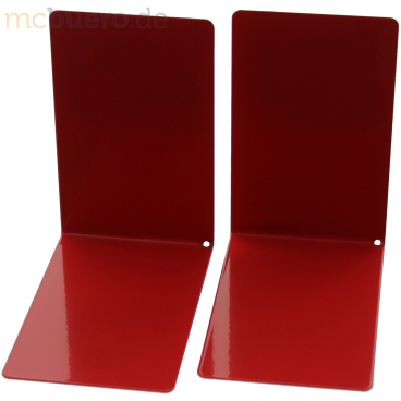 Buchstützen 85x140x140mm Metall rot Buchstützen 85x140x140mm Metall rot - Bild-Darstellung des Produktes 1