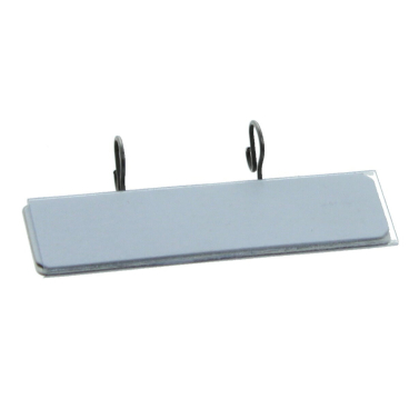 Beschriftungsschildchen 121 für Briefkörbe und Tablare BxH 68x20mm verzinkt Beschriftungsschildchen 121 für Briefkörbe und Tablare BxH 68x20mm verzinkt - Bild-Darstellung des Produktes 1