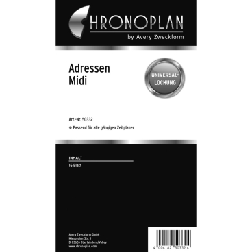 Formblätter Adressen Midi Formblätter Adressen Midi - Bild-Darstellung des Produktes 1