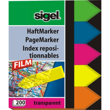 Haftmarker Pfeil 60x45mm VE=200 Blatt 5 Farben Haftmarker Pfeil 60x45mm VE=200 Blatt 5 Farben - Bild-Darstellung des Produktes 1