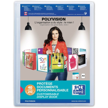 Sichtbuch polyvision A4 20 Hüllen farblos Sichtbuch polyvision A4 20 Hüllen farblos - Bild-Darstellung des Produktes 1
