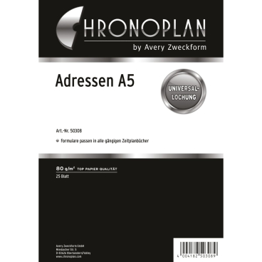 Formblätter Adressen A5 Formblätter Adressen A5 - Bild-Darstellung des Produktes 1