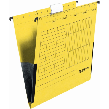 Hängetasche UniReg Kraftkarton 230g/qm mit Leinenfröschen gelb VE=5 Stück Hängetasche UniReg Kraftkarton 230g/qm mit Leinenfröschen gelb VE=5 Stück - Bild-Darstellung des Produktes 1