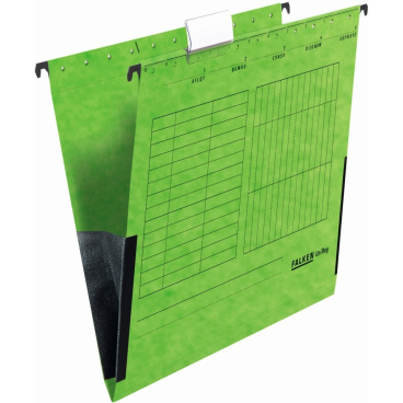 Hängetasche UniReg Kraftkarton 230g/qm mit Leinenfröschen grün VE=5 Stück Hängetasche UniReg Kraftkarton 230g/qm mit Leinenfröschen grün VE=5 Stück - Bild-Darstellung des Produktes 1