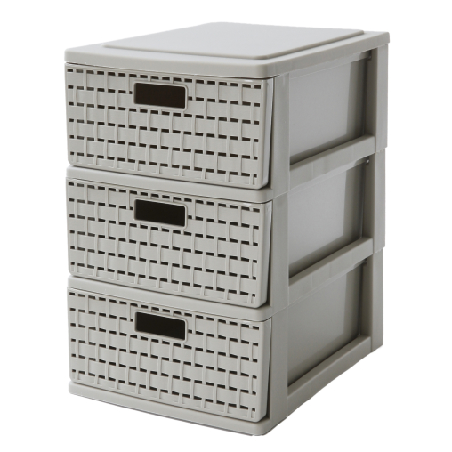 Rotho COUNTRY Schubladenbox, taupe