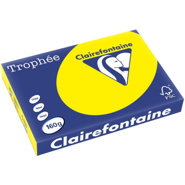 Kopierpapier Trophee A3 160g/qm VE=250 Blatt kanariengelb Kopierpapier Trophee A3 160g/qm VE=250 Blatt kanariengelb - Bild-Darstellung des Produktes 1