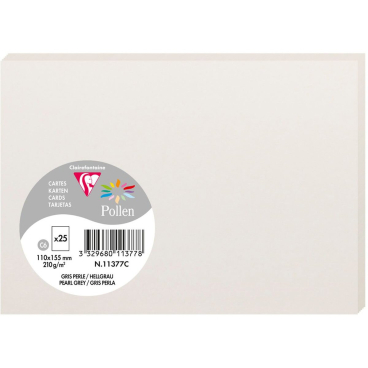 Karte Pollen C6 210g VE=25 Stück hellgrau Karte Pollen C6 210g VE=25 Stück hellgrau - Bild-Darstellung des Produktes 1