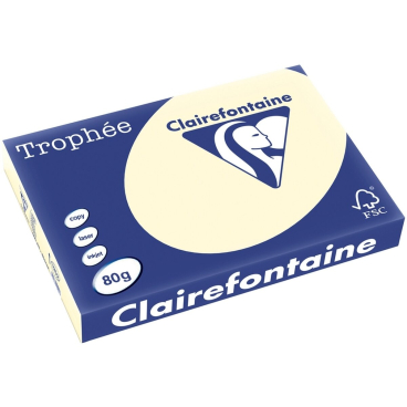 Kopierpapier Trophee A3 80g/qm VE=500 Blatt elfenbein Kopierpapier Trophee A3 80g/qm VE=500 Blatt elfenbein - Bild-Darstellung des Produktes 1