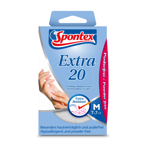 Spontex Extra 20 Vinylhandschuhe