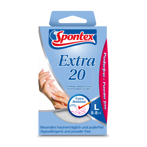 Spontex Extra 20 Vinylhandschuhe