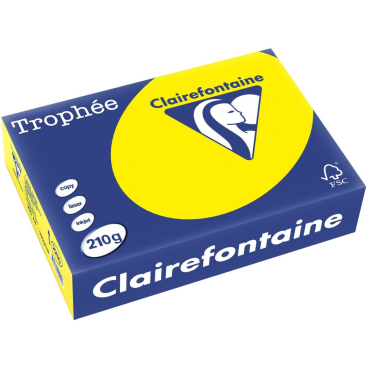 Kopierpapier Trophee A4 210g/qm VE=250 Blatt kanariengelb Kopierpapier Trophee A4 210g/qm VE=250 Blatt kanariengelb - Bild-Darstellung des Produktes 1