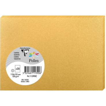 Karte Pollen C6 210g VE=25 Stück gold Karte Pollen C6 210g VE=25 Stück gold - Bild-Darstellung des Produktes 1