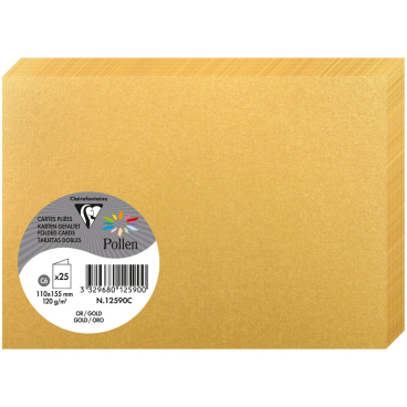 Doppelkarte Pollen C6 210g VE=25 Stück gold Doppelkarte Pollen C6 210g VE=25 Stück gold - Bild-Darstellung des Produktes 1