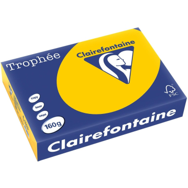 Kopierpapier Trophee A4 160g/qm VE=250 Blatt sonnenblumengelb Kopierpapier Trophee A4 160g/qm VE=250 Blatt sonnenblumengelb - Bild-Darstellung des Produktes 1