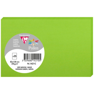 Karte Pollen 82x128mm 210g VE=25 Stück minze Karte Pollen 82x128mm 210g VE=25 Stück minze - Bild-Darstellung des Produktes 1