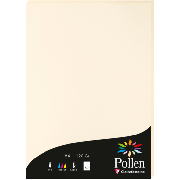Papier Pollen A4 120g 50 Blatt elfenbein Papier Pollen A4 120g 50 Blatt elfenbein - Bild-Darstellung des Produktes 1