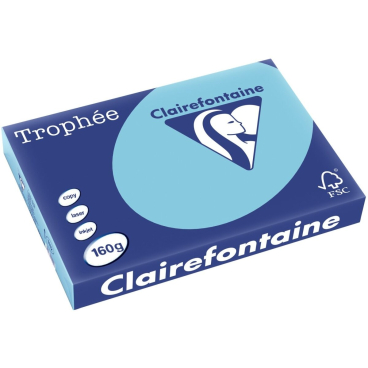 Kopierpapier Trophee A3 160g/qm VE=250 Blatt blau Kopierpapier Trophee A3 160g/qm VE=250 Blatt blau - Bild-Darstellung des Produktes 1