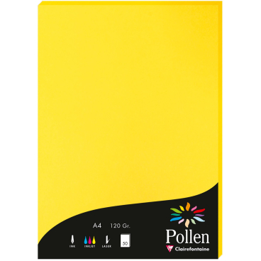 Papier Pollen A4 120g 50 Blatt sonne Papier Pollen A4 120g 50 Blatt sonne - Bild-Darstellung des Produktes 1