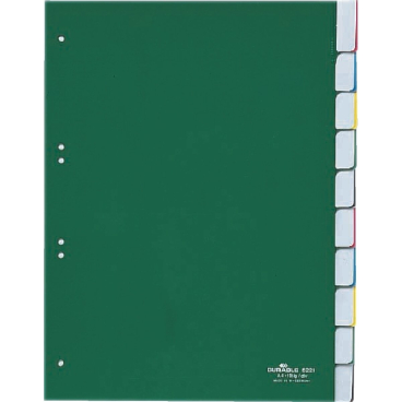 Register A4 blanko 10-teilig grün Register A4 blanko 10-teilig grün - Bild-Darstellung des Produktes 1