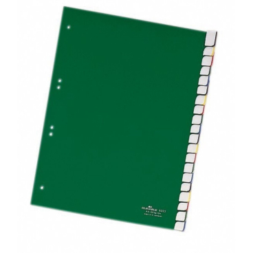 Register A4 blanko 20-teilig grün Register A4 blanko 20-teilig grün - Bild-Darstellung des Produktes 1