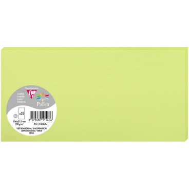 Karte Pollen DINlang 210g VE=25 Stück knospengrün Karte Pollen DINlang 210g VE=25 Stück knospengrün - Bild-Darstellung des Produktes 1
